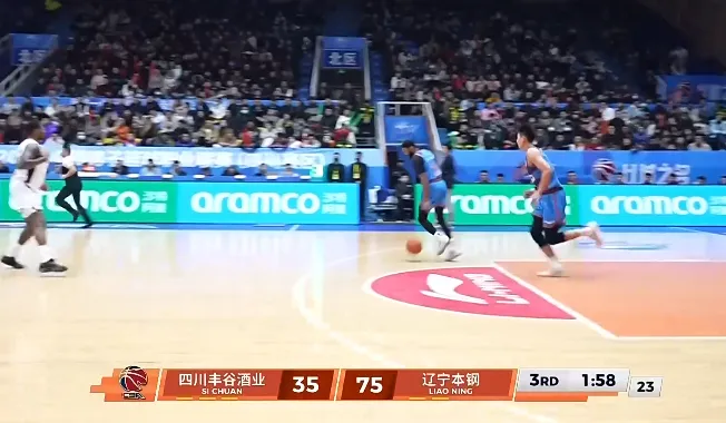开云体育下载-一波流！辽宁下半场轰出一波18-0，目前75-35领先四川40分